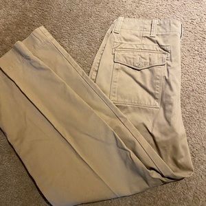 L.L. BEAN CHINOS KHAHI PANTS 36X32 LIKE NEW